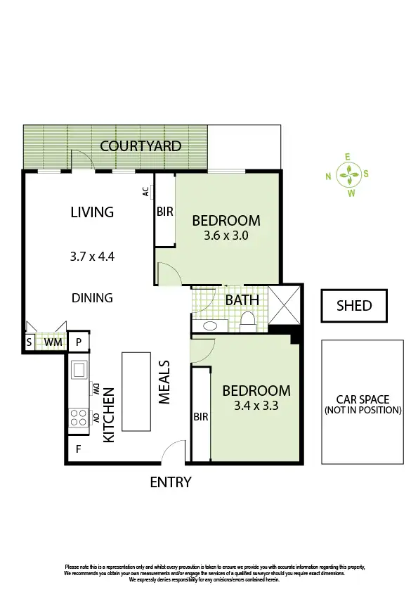 Floorplan of Homely apartment listing, 4/305 Carlisle Street, Balaclava VIC 3183