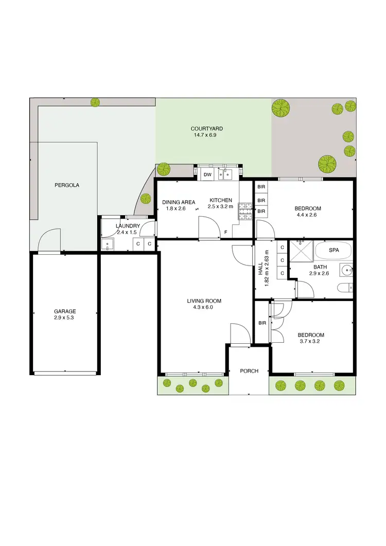 Floorplan of Homely unit listing, 6/17 Park Avenue, Glen Huntly VIC 3163
