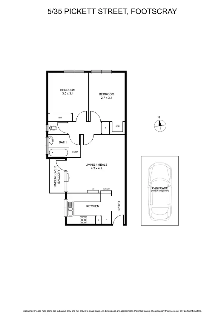 Floorplan of Homely apartment listing, 5/35 Pickett Street, Footscray VIC 3011