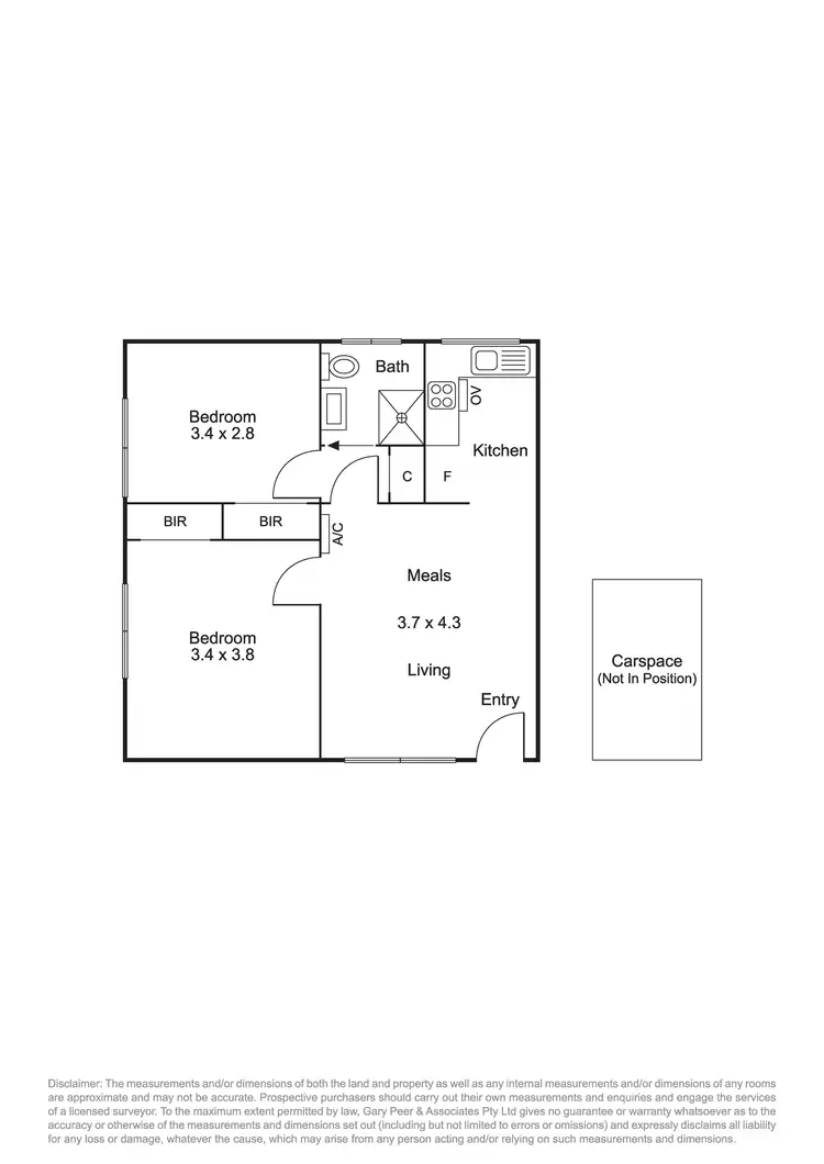 Floorplan of Homely apartment listing, 1/23 Gourlay Street, Balaclava VIC 3183