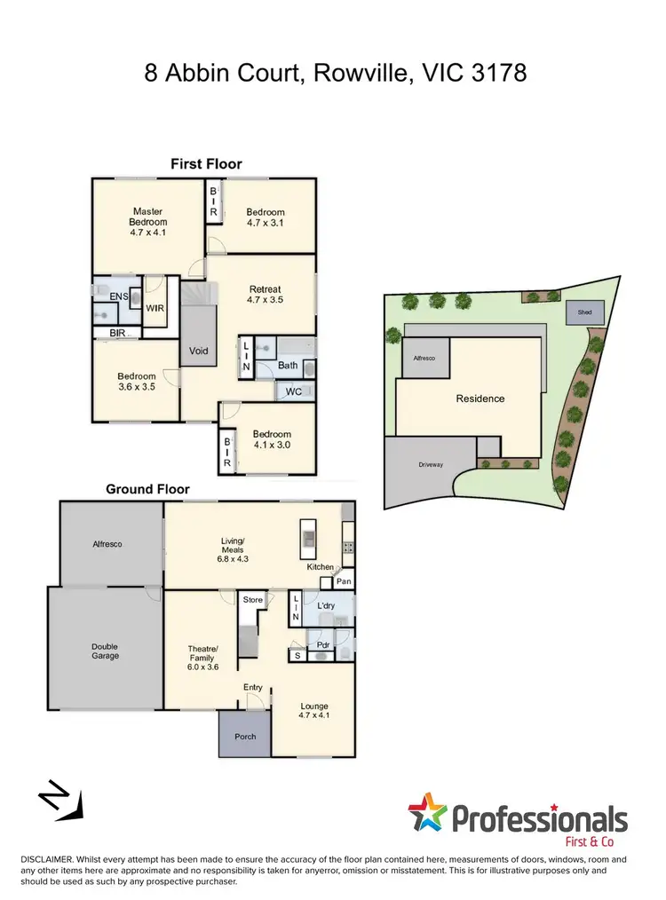 Floorplan of Homely house listing, 8 Abbin Court, Rowville VIC 3178