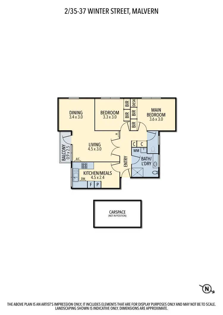 Floorplan of Homely apartment listing, 2/35-37 Winter Street, Malvern VIC 3144