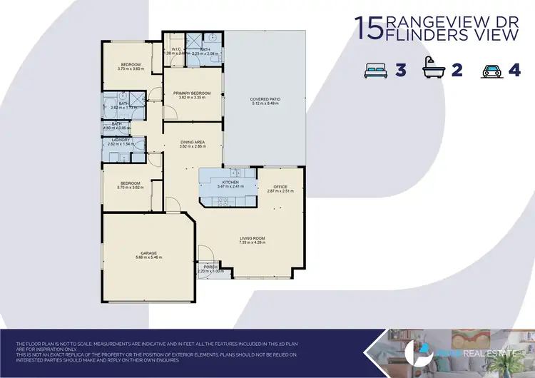 Floorplan of Homely house listing, 15 Rangeview Drive, Flinders View QLD 4305