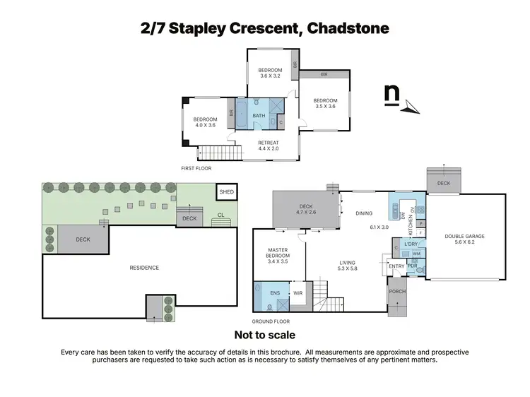 Floorplan of Homely townhouse listing, 2/7 Stapley Crescent, Chadstone VIC 3148
