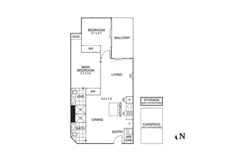 Floorplan of Homely apartment listing, 209/59-63 Warrigal Road, Hughesdale VIC 3166