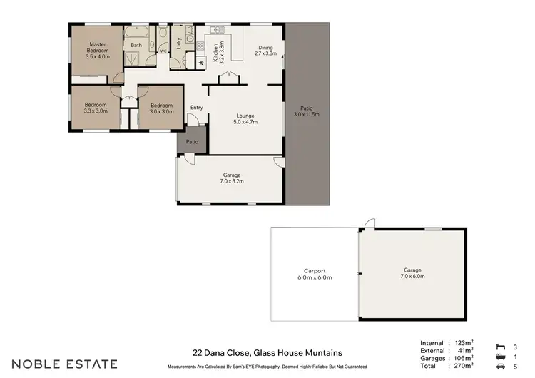Floorplan of Homely house listing, 22 Dana Close, Glass House Mountains QLD 4518