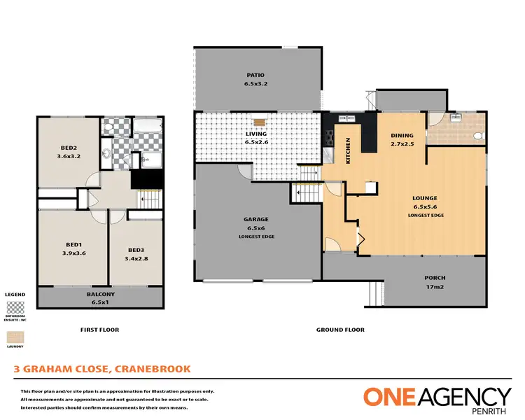 Floorplan of Homely house listing, 3 Graham Close, Cranebrook NSW 2749