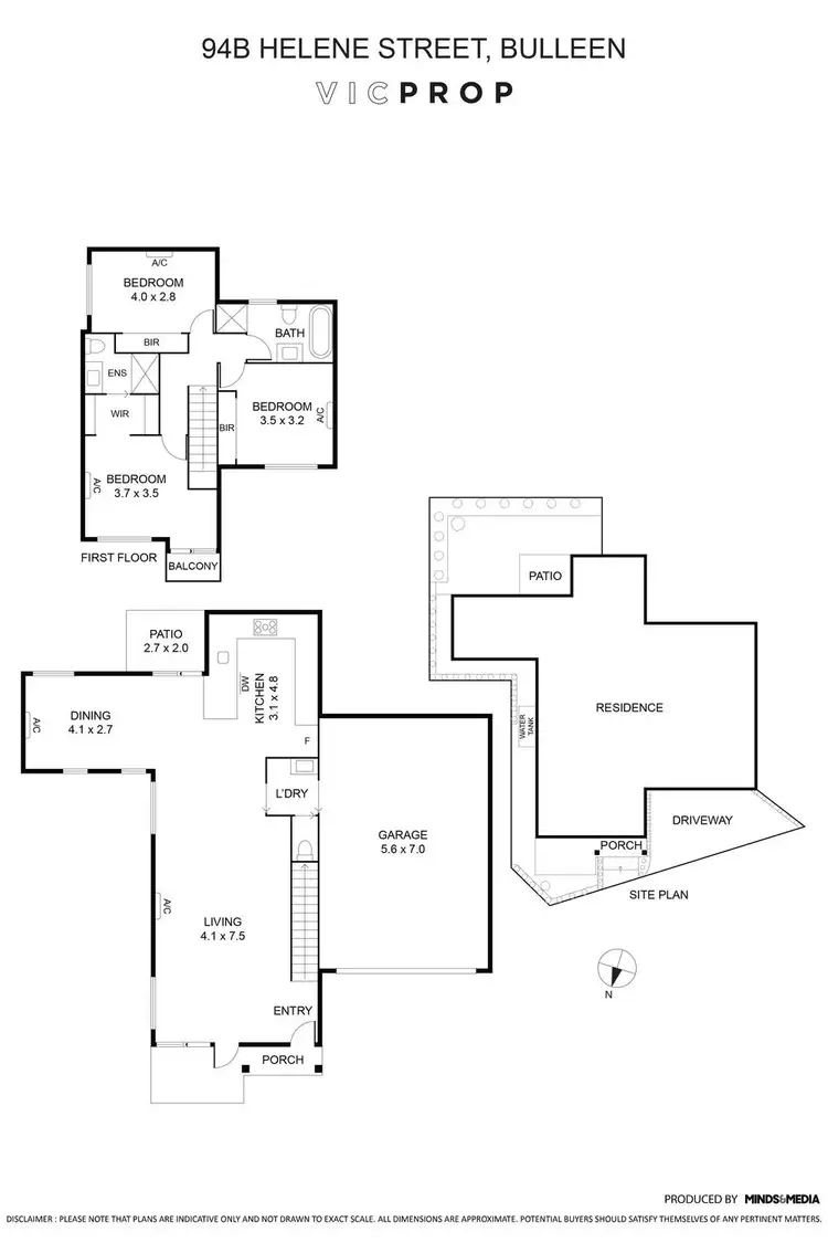 Floorplan of Homely house listing, 94B Helene Street, Bulleen VIC 3105