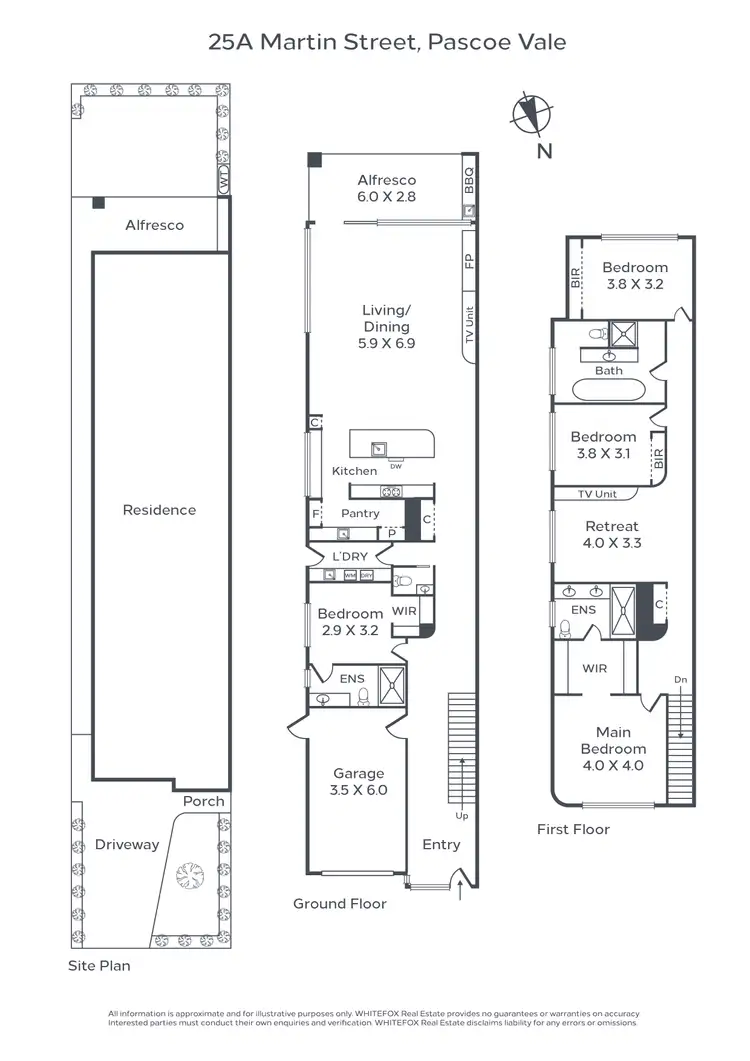Floorplan of Homely house listing, 25A Martin Street, Pascoe Vale VIC 3044