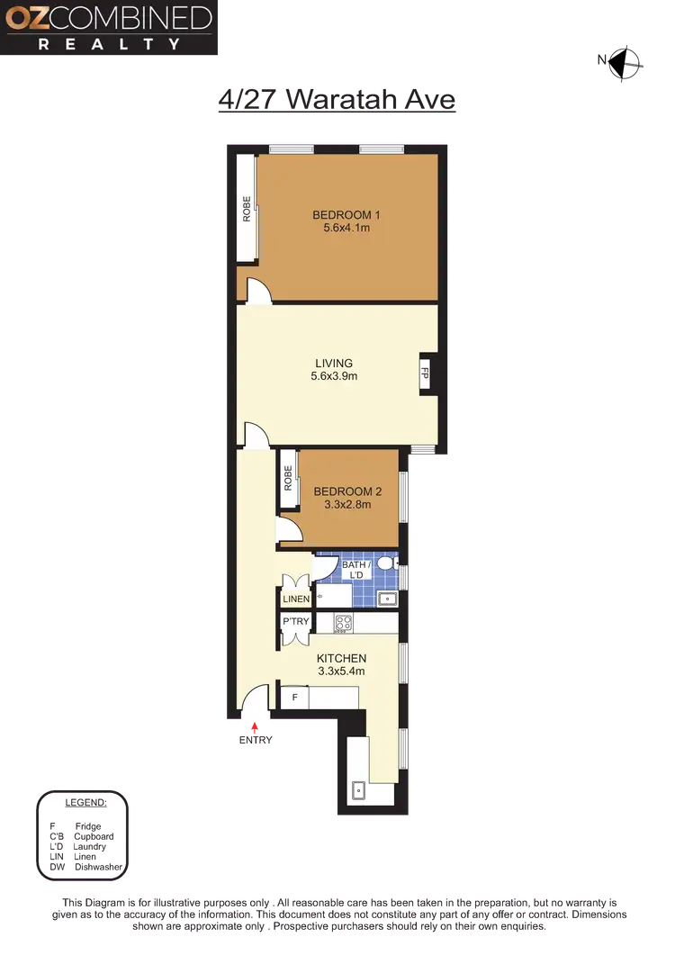 Floorplan of Homely apartment listing, 4/27 Waratah Avenue, Randwick NSW 2031
