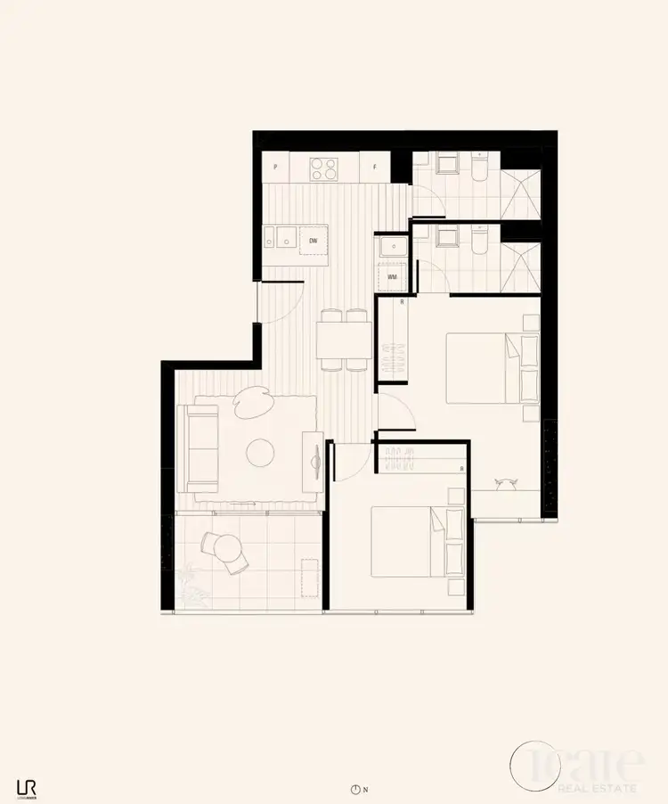 Floorplan of Homely apartment listing, 2306/3 Young Street, Box Hill VIC 3128