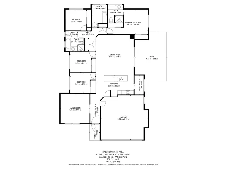 Floorplan of Homely house listing, 66 Fairway Drive, Gympie QLD 4570