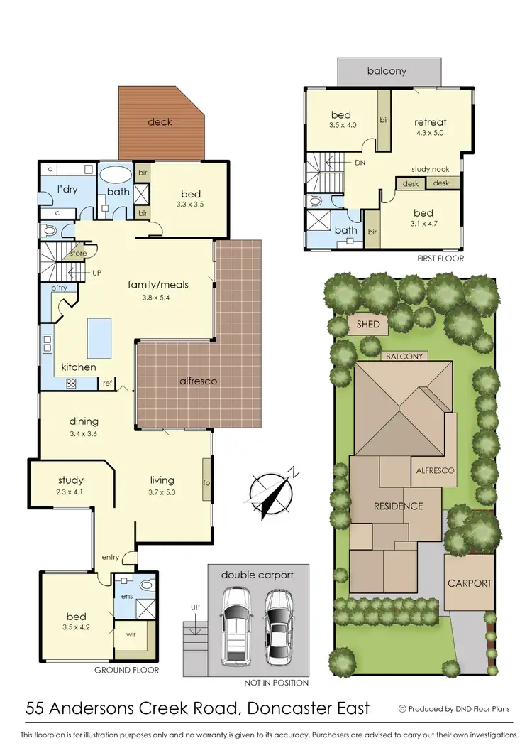 Floorplan of Homely house listing, 55 Andersons Creek Road, Doncaster East VIC 3109