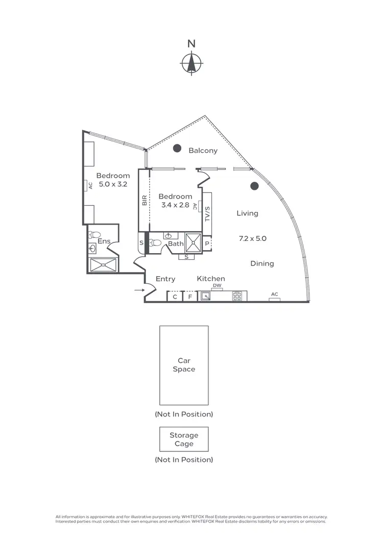 Floorplan of Homely apartment listing, 2703/35 Malcolm Street, South Yarra VIC 3141