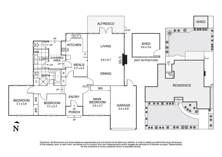 Floorplan of Homely townhouse listing, 3/1 Ashmore Avenue, Mordialloc VIC 3195