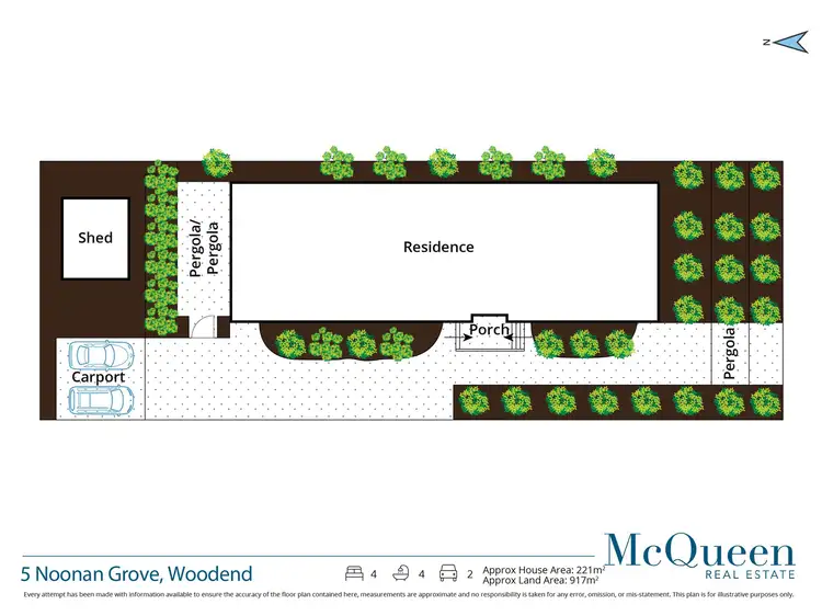 Floorplan of Homely house listing, 5 Noonan Grove, Woodend VIC 3442