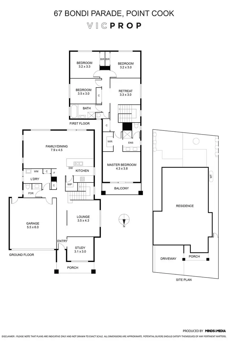 Floorplan of Homely house listing, 67 Bondi Parade, Point Cook VIC 3030