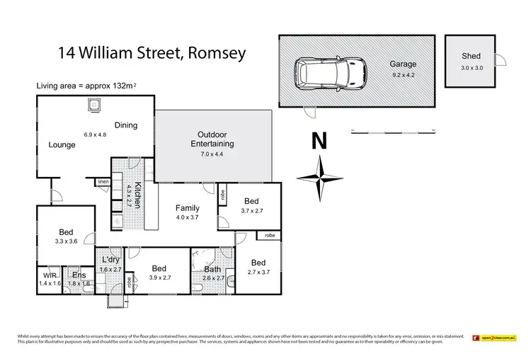 Floorplan of Homely house listing, 14 William Street, Romsey VIC 3434