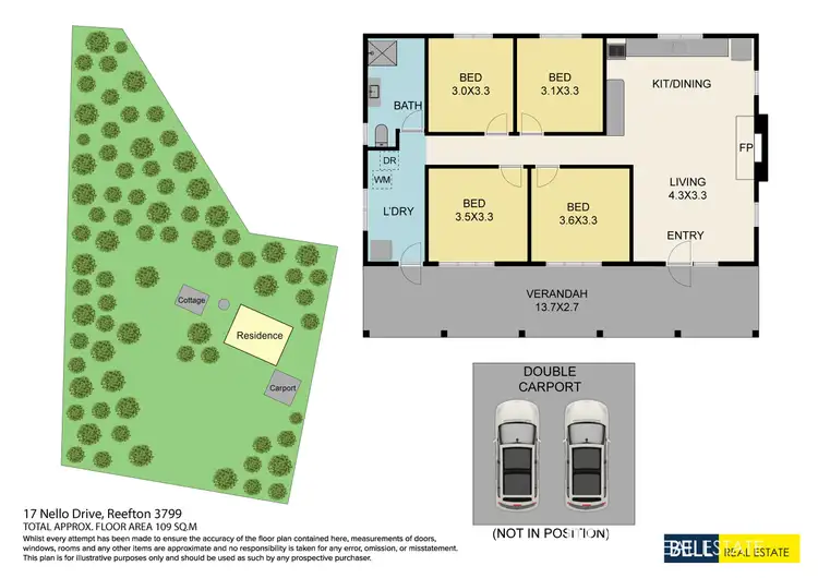 Floorplan of Homely house listing, 17 Nello Drive, Reefton VIC 3799