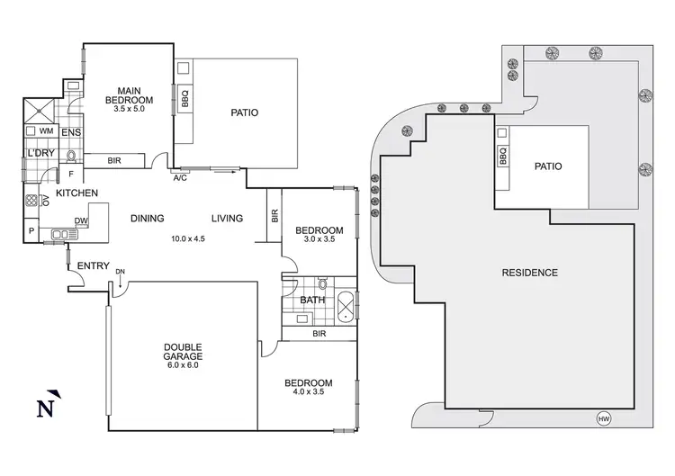 Floorplan of Homely unit listing, 2/75 Berry Avenue, Edithvale VIC 3196