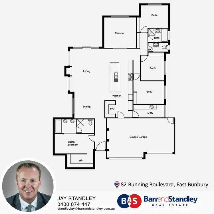 Floorplan of Homely house listing, 82 Bunning Boulevard, East Bunbury WA 6230