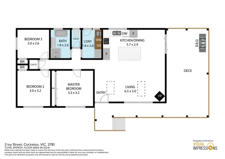 Floorplan of Homely house listing, 3 Ivy Street, Cockatoo VIC 3781