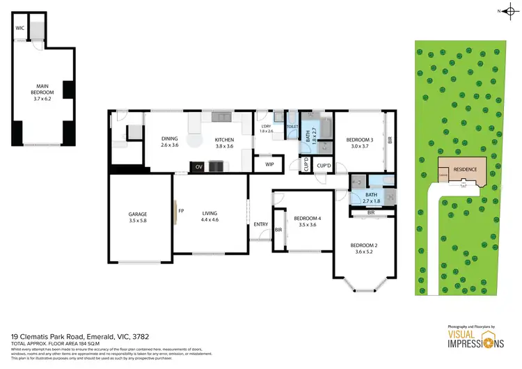 Floorplan of Homely house listing, 19 Clematis Park Road, Emerald VIC 3782