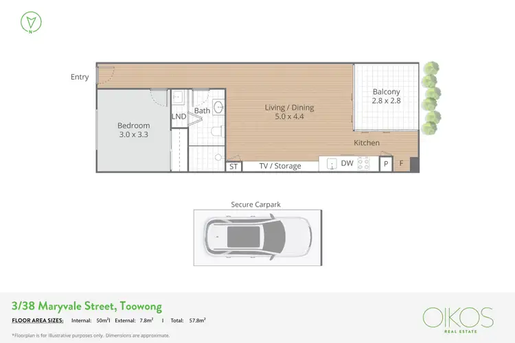 Floorplan of Homely unit listing, 3/38 Maryvale Street, Toowong QLD 4066