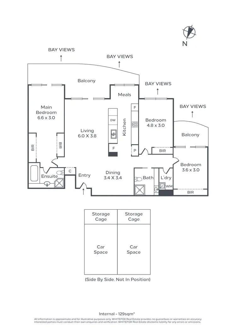 Floorplan of Homely apartment listing, 407/127 Beach Street, Port Melbourne VIC 3207