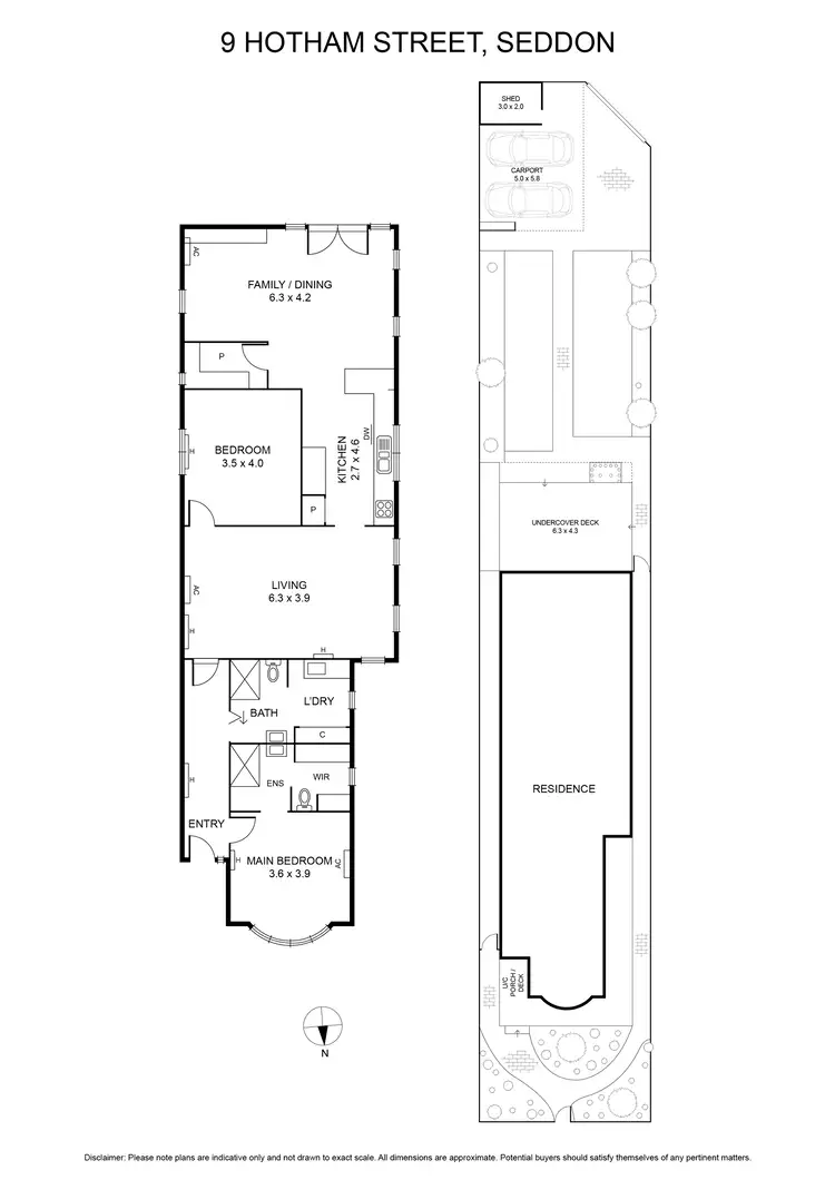 Floorplan of Homely house listing, 9 Hotham Street, Seddon VIC 3011