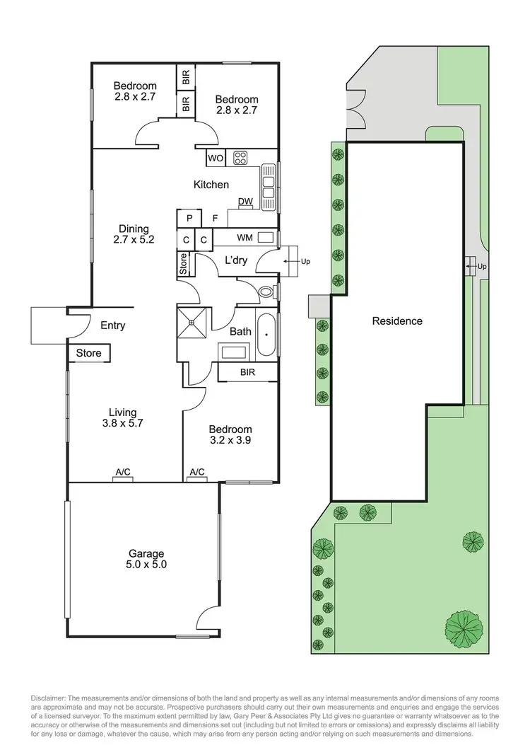 Floorplan of Homely unit listing, 1/8 Melton Avenue, Carnegie VIC 3163