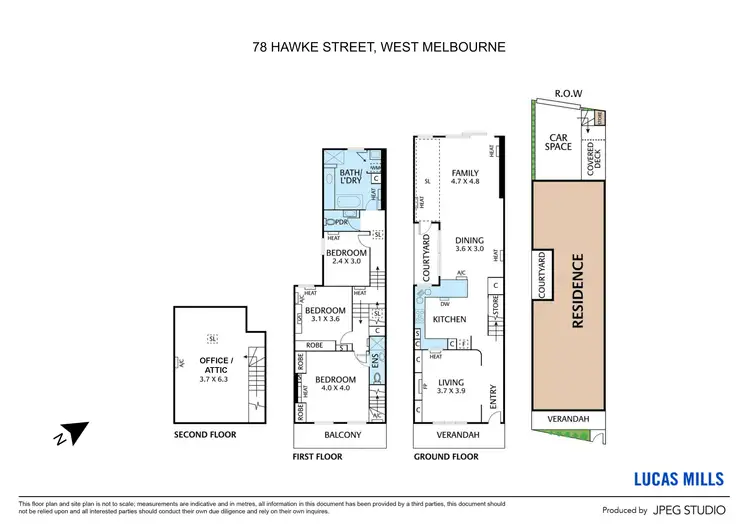 Floorplan of Homely house listing, 78 Hawke Street, West Melbourne VIC 3003
