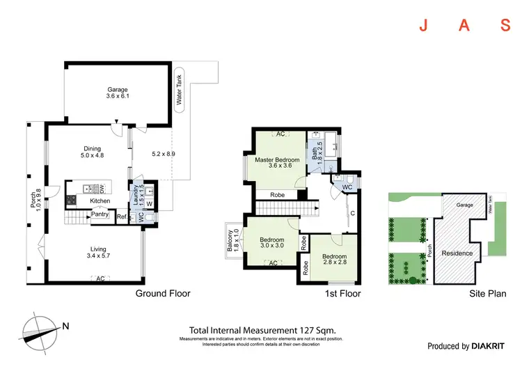 Floorplan of Homely townhouse listing, 1/4 Deakin Street, Maidstone VIC 3012