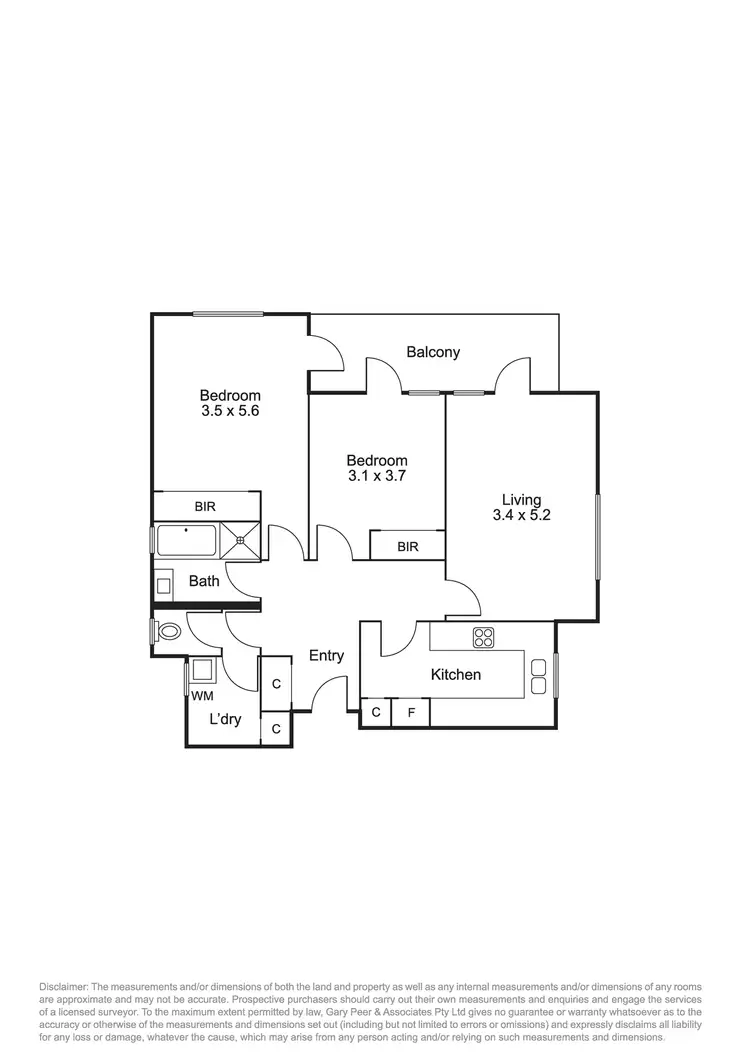 Floorplan of Homely apartment listing, 1/6 Hughenden Road, St Kilda East VIC 3183
