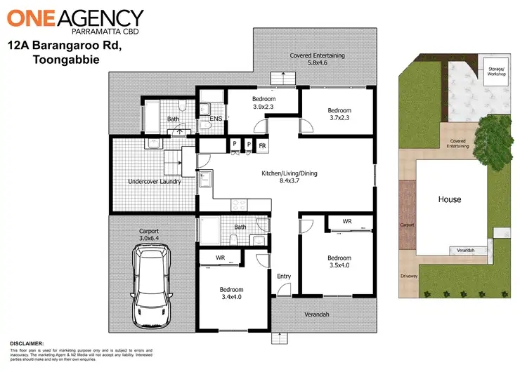 Floorplan of Homely house listing, 12A Barangaroo Road, Toongabbie NSW 2146