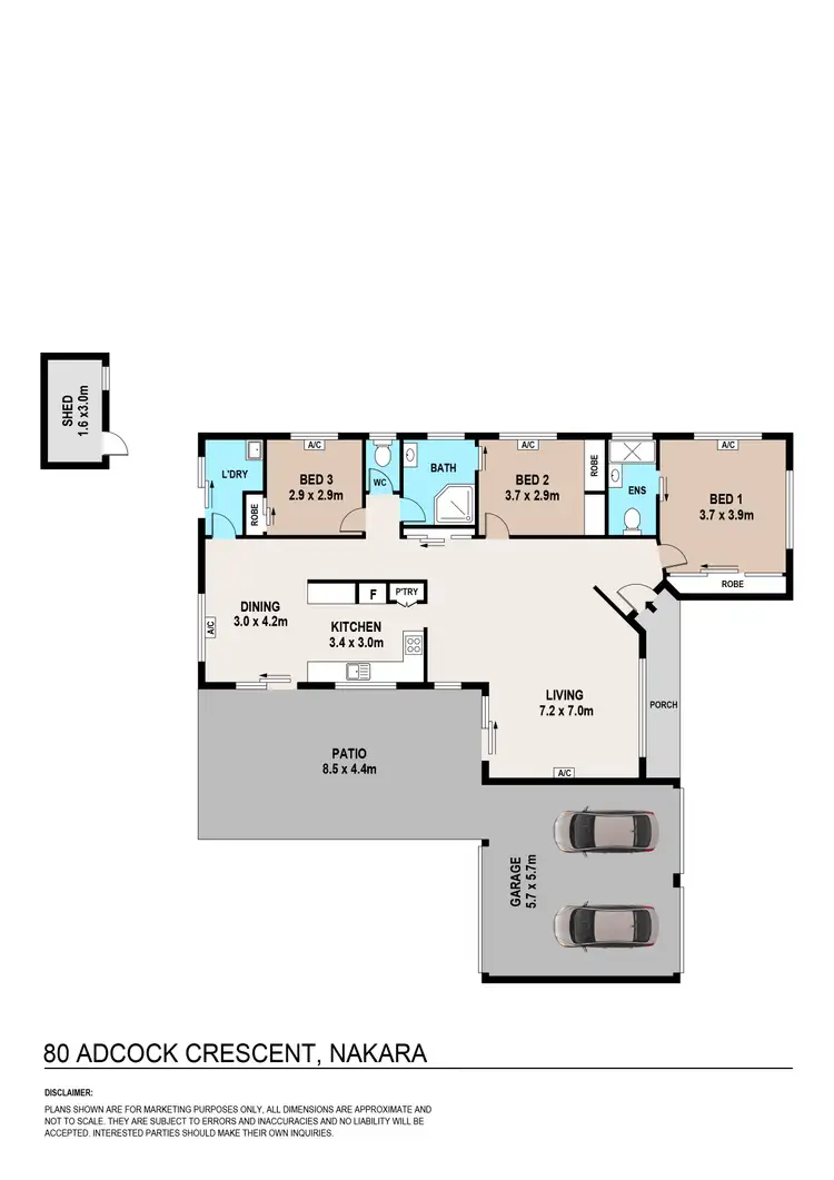 Floorplan of Homely house listing, 80 Adcock Crescent, Nakara NT 810
