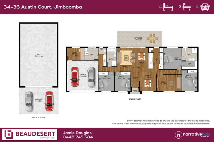 Floorplan of Homely house listing, 34-36 Austin Court, Jimboomba QLD 4280