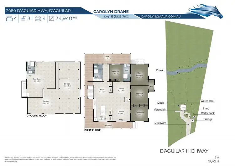Floorplan of Homely rural property listing, 2080 D'Aguilar Highway, D'aguilar QLD 4514
