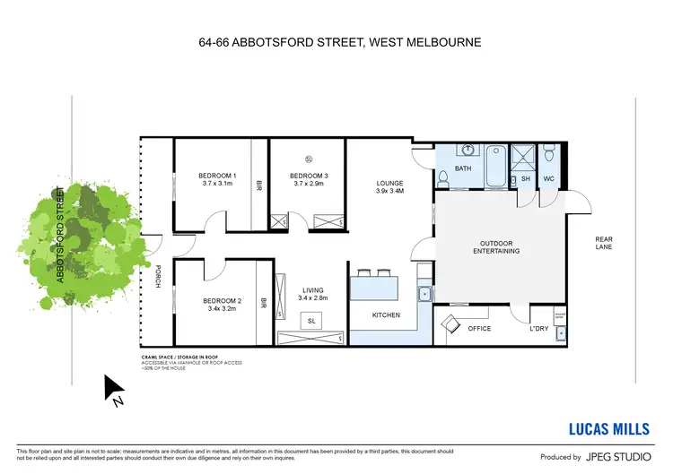 Floorplan of Homely house listing, 64-66 Abbotsford Street, West Melbourne VIC 3003