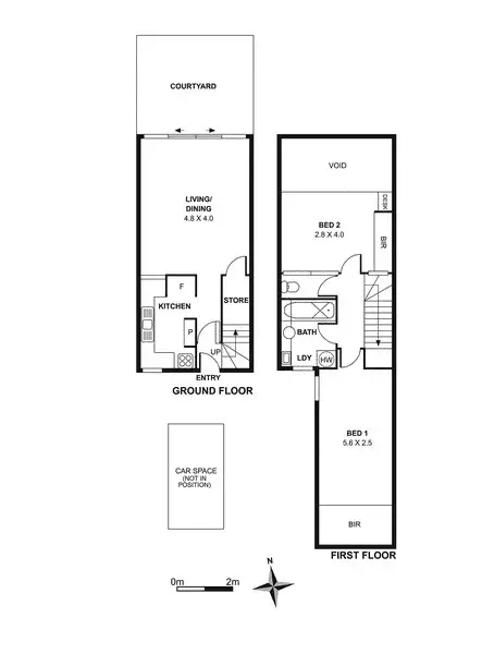Floorplan of Homely townhouse listing, 14/285 Church Street, Richmond VIC 3121