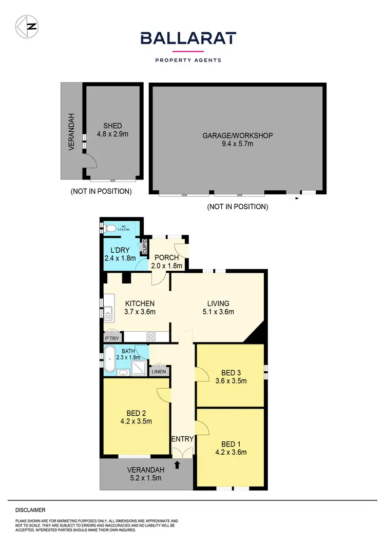 Floorplan of Homely house listing, 319 Main Road, Golden Point VIC 3350