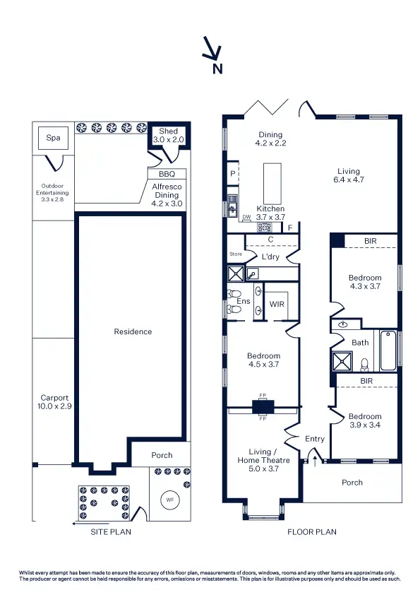 Floorplan of Homely house listing, 107 North Road, Newport VIC 3015