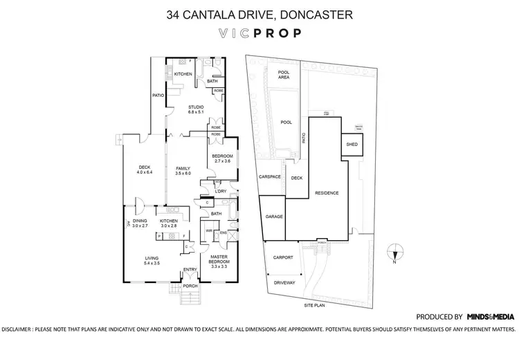 Floorplan of Homely house listing, 34 Cantala Drive, Doncaster VIC 3108