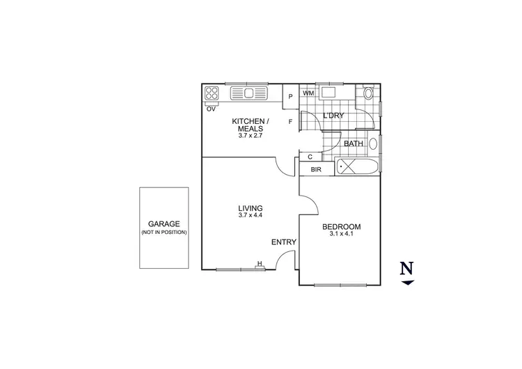 Floorplan of Homely apartment listing, 3/283 Nepean Highway, Seaford VIC 3198