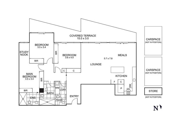 Floorplan of Homely apartment listing, 708/222 Bay Road, Sandringham VIC 3191