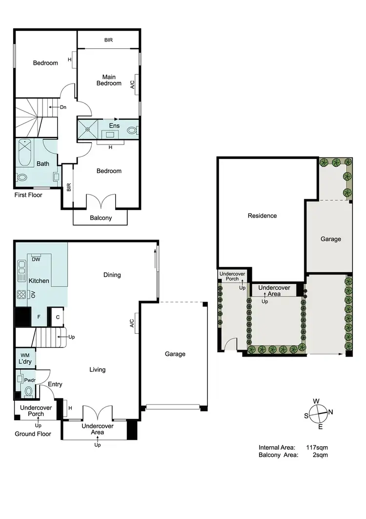 Floorplan of Homely townhouse listing, 8a Highbury Grove, Prahran VIC 3181