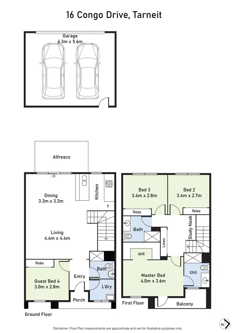 Floorplan of Homely house listing, 16 Congo Drive, Tarneit VIC 3029