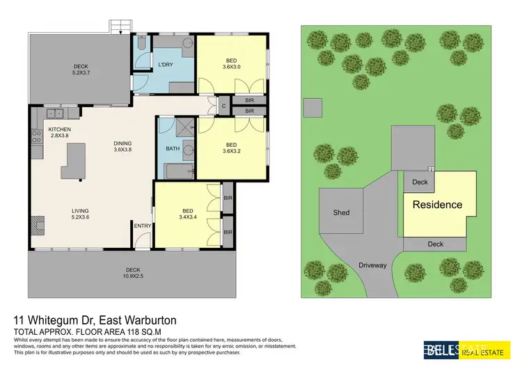 Floorplan of Homely house listing, 11 Whitegum Drive, East Warburton VIC 3799