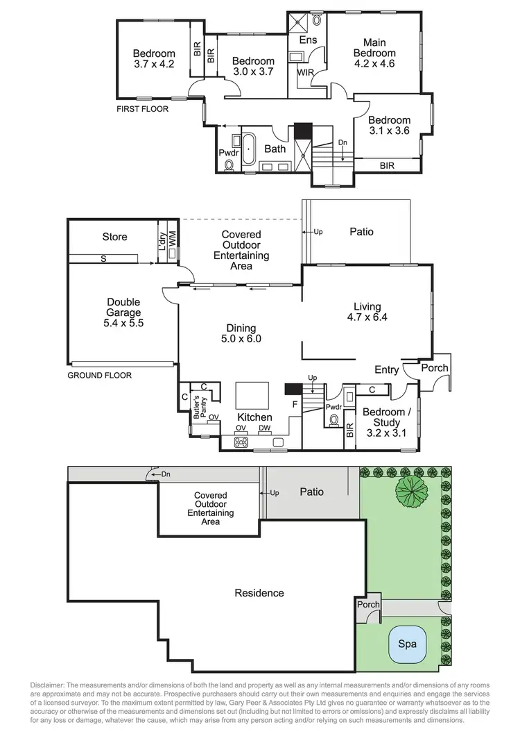 Floorplan of Homely townhouse listing, 33 Clinton Street, Brighton East VIC 3187