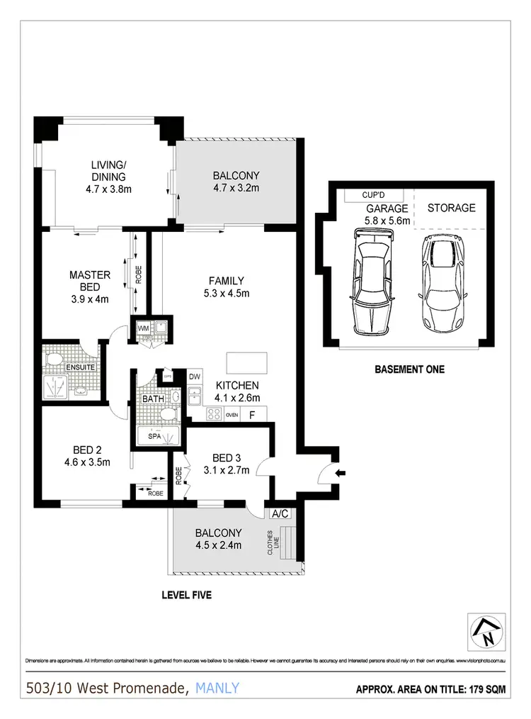 Floorplan of Homely apartment listing, 503/10 West Promenade, Manly NSW 2095